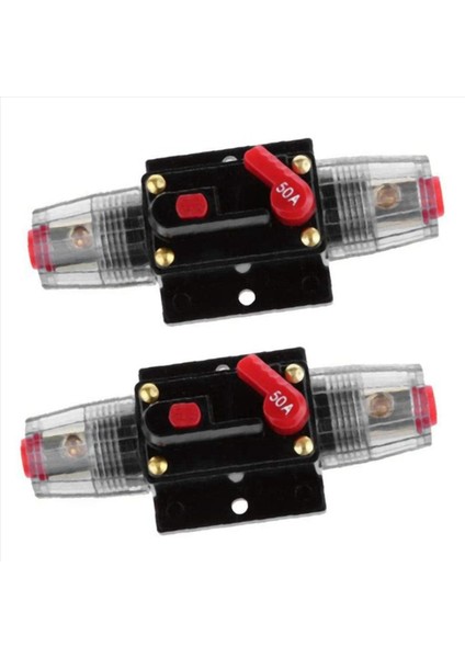 3x Devre Kesici 12V-48V Dc 50A Sıfırlanabilir Araç Stereo Devre Kesici Güç Koruma Sistemi (Yurt Dışından) fiyatları