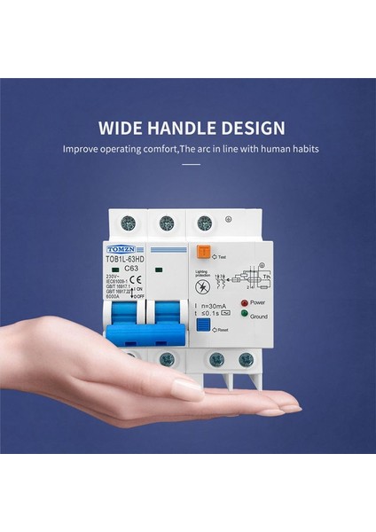 Tomzn Konut Akışı Kırıcı Ana Sahibi Drup Koruşturusu Ile Spd Spd 63A ile Rcbo Mcb (Yurt Dışından)