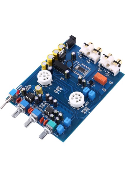 NE5532 DC12V2A Bluetooth 4 2 Hıfı Preamp 6j5 Ana Ses Tüpü Amplifikatör Ateş Safak Preamp Tonu To Board 470UF/25V (Yurt Dışından) fırsatları