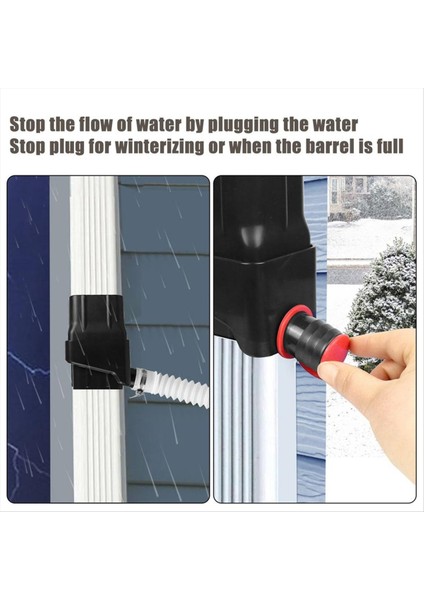 Yağmur Toplama Sistemi Yağmur Suyu Toplama Fıçıları Su Depolama Kapasitesini Arttıran Yedek Bahçe Yağmur Toplayıcı C (Yurt Dışından) fiyatları