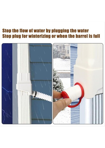 Yağmur Toplama Sistemi Yağmur Suyu Toplama Fıçıları Su Depolama Kapasitesini Arttıran Yedek Bahçe Yağmur Toplayıcı C (Yurt Dışından) indirimleri