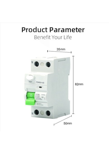 3x Ac 2p 6ka Rccb Rcd 230V Konut Akım Devre Kırıcı Dışı Kırıcı Güvenliği Salpa Tord4-63 2p 16A 10MA (Yurt Dışından) fırsatları