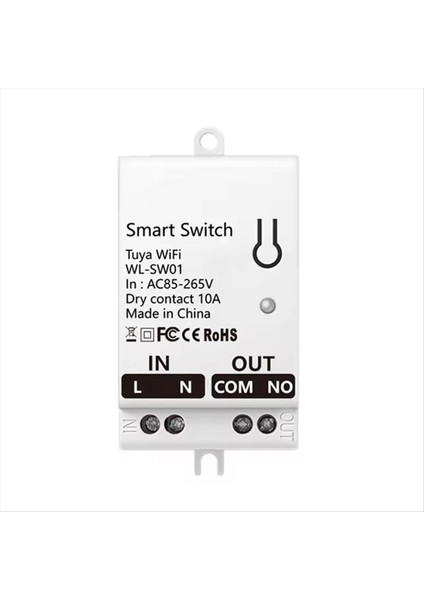 Tuya Smart Wifi Kuru Iletişim Anahtarı Modülü 10A Ana Sayfa Universal Dıy Breaker Röle Akıllı Yaşam Alexa Ac 85-265V (Yurt Dışından)
