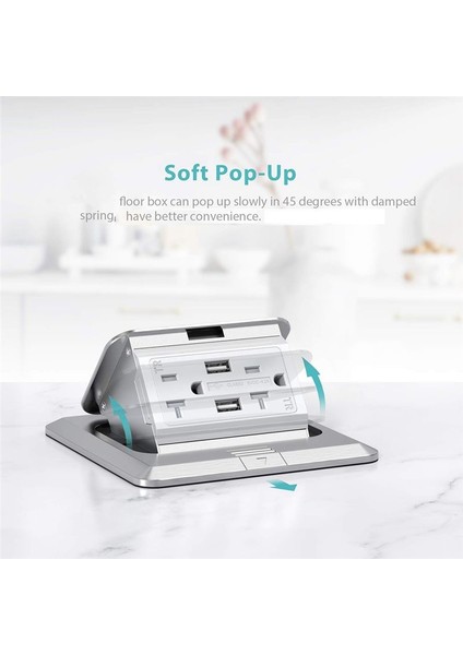 Pop-Up Zemin Çıkış Kapakları 20 Amper Paslanmaz Çelik Gfcı Kurcalama/hava Dirençli Priz 110V Abd Fiş (Yurt Dışından) indirimleri