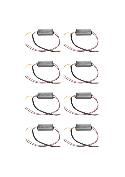 8x 30W LED Sürücü Sabit Akım Sürücü Güç Kaynağı Transformatörü Su Geçirmez (Yurt Dışından)