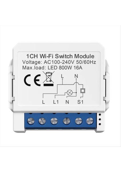 Tuya Akıllı Wifi Işık Anahtarı 1 Yolu Kontrolü Mini Breaker Yandex Alexa Google Home Tarafından Kontrol Edildi (Yurt Dışından)