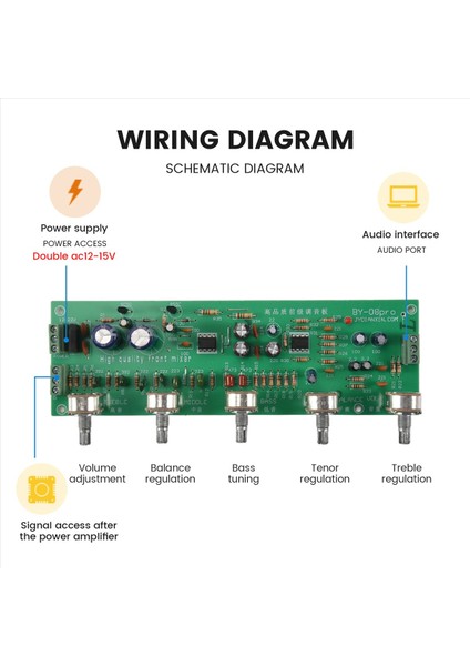 2 0 Hıfı AN4558 Ses Preamplıfıcıcuıcı Bas Mıdrans Treble Dengesi Ayarlanabilir Audio Preamp Ton Kontrollü Bitmiş Kartı (Yurt Dışından) indirimleri