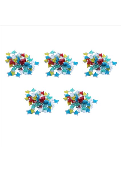 250PC Ince Düşük Profilli Mini Bıçak Sigorta Aps Att Araba Kamyonu Rv 10/15/20/25/30PP Seti (Yurt Dışından)