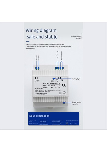 Drh-60-24 Anahtarlama Güç Kaynağı 60W Tek Çıktı 24V Endüstriyel Dın Demir (Yurt Dışından) indirimleri