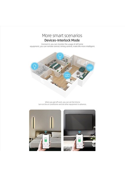 2x 40A Tuya Tek Faz Din Raylı Wifi Akıllı Enerji Ölçer Zamanlayıcı Güç Tüketimi Monitör Wattmetre Siyah Ölçümlü (Yurt Dışından)