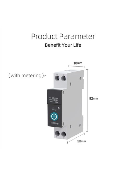 2x 40A Tuya Tek Faz Din Raylı Wifi Akıllı Enerji Ölçer Zamanlayıcı Güç Tüketimi Monitör Wattmetre Siyah Ölçümlü (Yurt Dışından) fırsatları