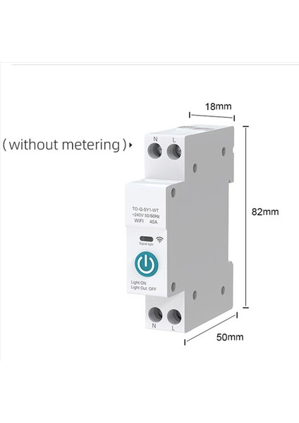2x 40A Tuya Tek Faz Din Raylı Wifi Akıllı Enerji Ölçer Zamanlayıcı Güç Tüketimi Monitör Wattmetre Siyah Ölçümlü (Yurt Dışından) indirimleri