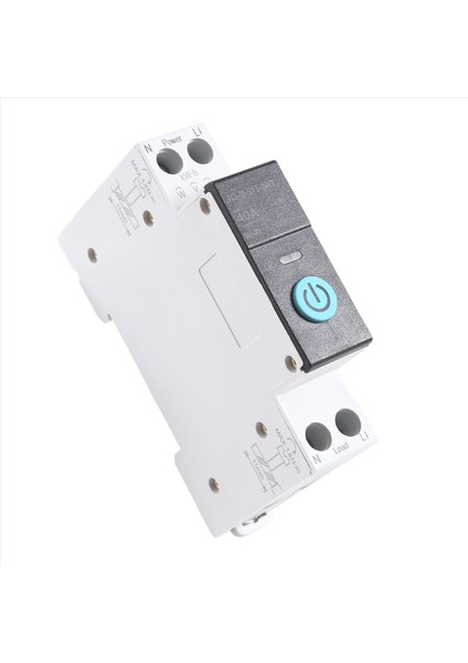 40A Taya Tek Faz Din Ray Wifi Akıllı Enerji Ölçer Zamanlayıcı Güç Tüketim Monitörü Kwh Wattmeter Siyah Ölçümlü (Yurt Dışından)
