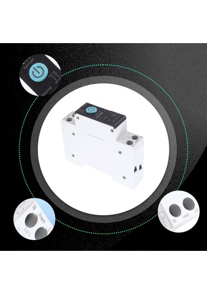 40A Taya Tek Faz Din Ray Wifi Akıllı Enerji Ölçer Zamanlayıcı Güç Tüketim Monitörü Kwh Wattmeter Siyah Ölçümlü (Yurt Dışından) indirimleri