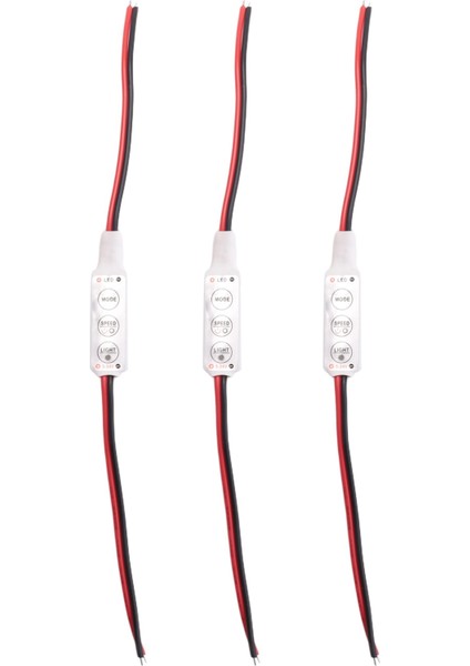 LED Şeritler Için 3x LED Dimmer 12A 12V-24V Monokrom Denetleyicisi (Yurt Dışından)