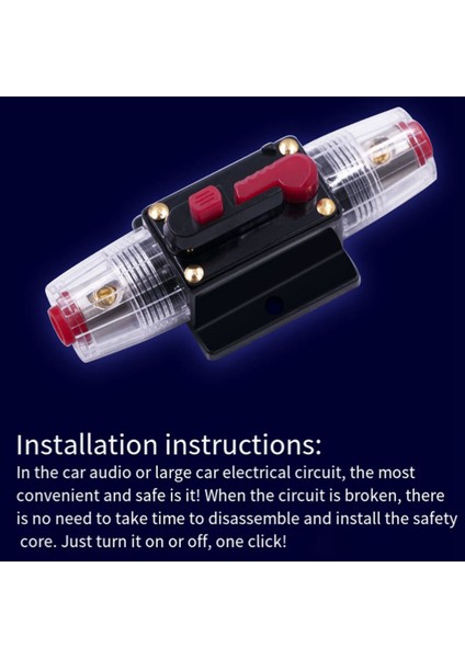 Araba Ses Güvenliği Koltuğu Dc 100A Sigorta Tüpü Devre Kesici Sigorta Kutusu Için Araç Sigortalı Güç Kaynağı (Yurt Dışından) fırsatları