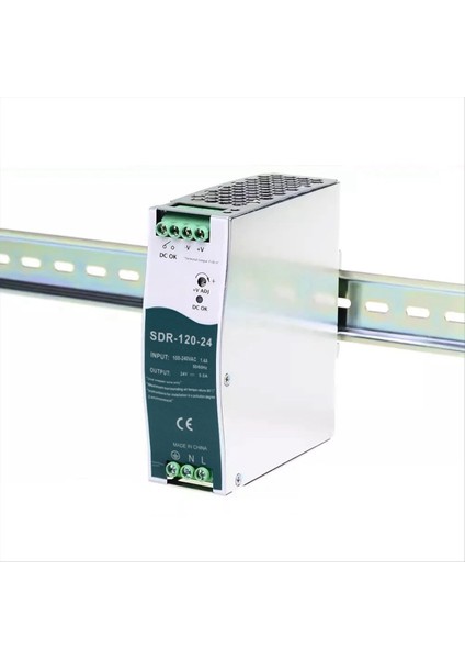 SDR-120-24 Prfc Fonksiyonu ile Din-Rail Anahtarlama Güç Kaynağı% 150 Pik Yük Özellik (Yurt Dışından) fiyatları