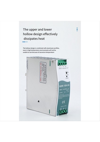 SDR-120-24 Prfc Fonksiyonu ile Din-Rail Anahtarlama Güç Kaynağı% 150 Pik Yük Özellik (Yurt Dışından) fırsatları