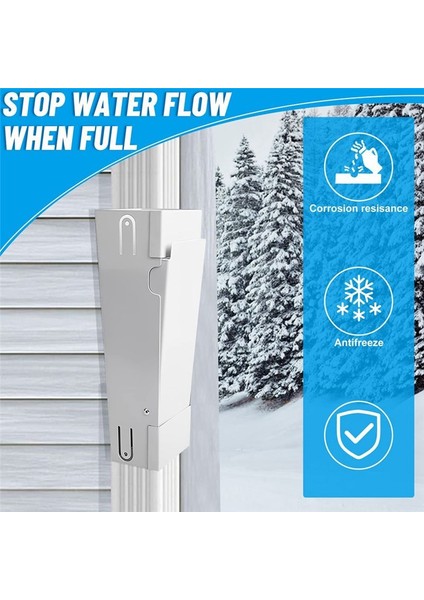 3-4 Inç Dikdörtgen Boru Kabı Yağmur Suyu Toplayıcı Seti Pvc Bağlantısı Oluk Su Toplayıcı Kapsayıcı (Yurt Dışından) fiyatları