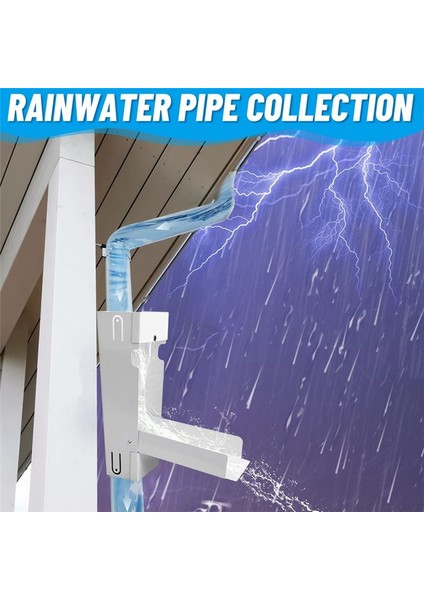 3-4 Inç Dikdörtgen Boru Kabı Yağmur Suyu Toplayıcı Seti Pvc Bağlantısı Oluk Su Toplayıcı Kapsayıcı (Yurt Dışından) indirimleri