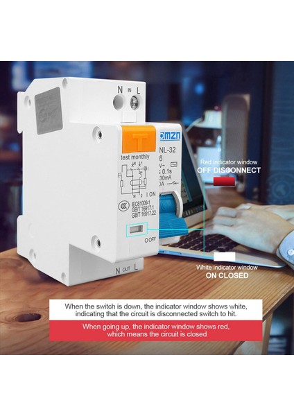2x Tomzn Tpnl Dpnl 230V 1p+N Aşırı ve Kısa Akım Koruması ile Kalan Akım Devre Kesici Rcbo Mcb Tpnl 32A (Yurt Dışından) modelleri