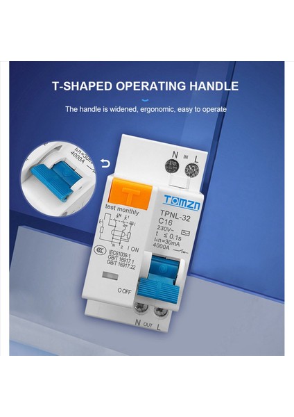 2x Tomzn Tpnl Dpnl 230V 1p+N Aşırı ve Kısa Akım Koruması ile Kalan Akım Devre Kesici Rcbo Mcb Tpnl 32A (Yurt Dışından) indirimleri