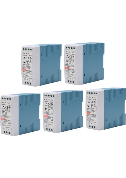 5x Mdr-60 24V 60W Dın Demiryolu Güç Kaynağı Ac-Dc Sürücü Voltaj Regülatör Güç Suply 110V 220V (Yurt Dışından)