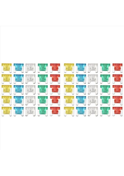 50PC Ince Düşük Profilli Mini Bıçak Sigorta Ap&#39 Leri Att Araba Kamyonu Rv 10/15/20/25/30PP Seti (Yurt Dışından) fırsatları