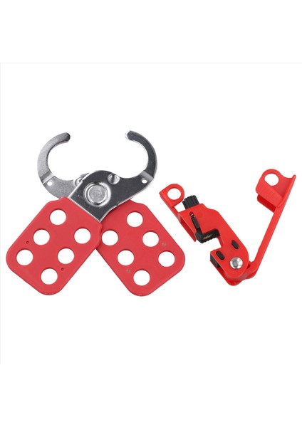 Devre Breaker Lockout Standart Single ve Çift Geçişler Için Tagout Breaker Kutusu Kilidi 1 Inç Çene Çelik Kilitleme Hasp (Yurt Dışından)