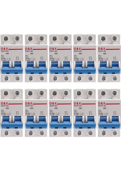 10X 2p 63A AC400V Mcb Güneş Enerjisi Fotovoltaik (Pv) Güneş Ac Devre Kesici (Yurt Dışından)