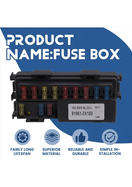 Motor Küçük Sigorta Kutusu Röle Modülü 91951-3X100 919513X100 Hyundai Kia Elantra 2014-2016 (Yurt Dışından) fırsatları