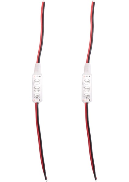 LED Şeritler Için 2x LED Dimmer 12A 12V-24V Monokrom Denetleyicisi (Yurt Dışından)