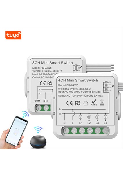 Wifi Röle Anahtarı Modülü 10A 3/4 Kanal Alexa Home Mini Akıllı Anahtar Modülü ile AC100-240V (Yurt Dışından) indirimleri
