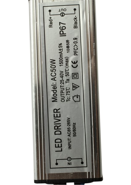 10X Transformatör Sürücü LED Lamba Transformatörleri 50W Su Geçirmez DC25-40V 1500MA (Yurt Dışından) modelleri