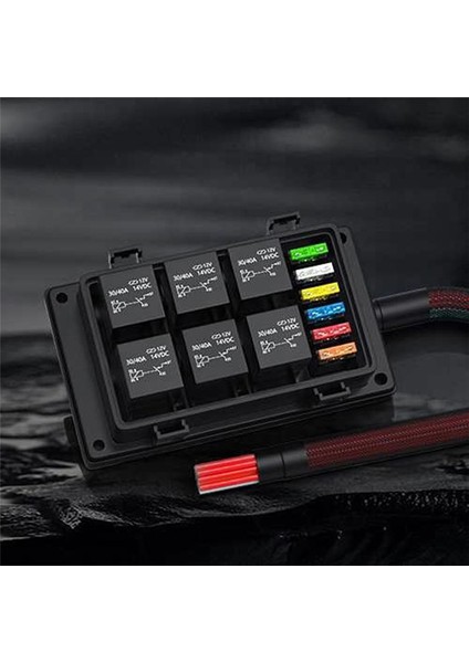 Röle Kutusu 12V 6 Pc ile 4 Pin Rölesi ve 6 Pcs Atc/ato Blade Sigorta Önceden Kablolu Röle Kutusu Röle Kiti Otomatik Için (Yurt Dışından) fırsatları
