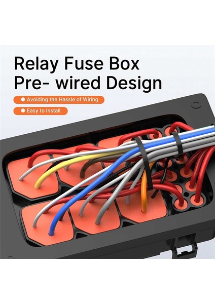 Röle Kutusu 12V 6 Pc ile 4 Pin Rölesi ve 6 Pcs Atc/ato Blade Sigorta Önceden Kablolu Röle Kutusu Röle Kiti Otomatik Için (Yurt Dışından) indirimleri