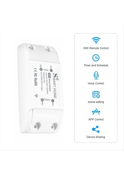 Akıllı Anahtar Tuya Akıllı Ev Wifi Switch Cep Telefonu Kablosuz Uzaktan Kontrol Zamanlaması Mini Anahtar Kablosuz Röle Modülü (Yurt Dışından) modelleri