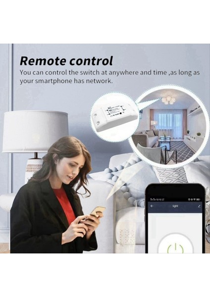 Akıllı Anahtar Tuya Akıllı Ev Wifi Switch Cep Telefonu Kablosuz Uzaktan Kontrol Zamanlaması Mini Anahtar Kablosuz Röle Modülü (Yurt Dışından) fırsatları