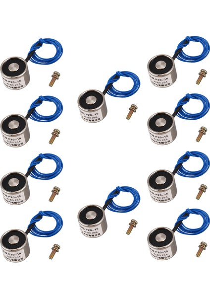 10X Emik Elektrikli Kaldırma Mıknatısı Elektromanyet 12VDC 2 5kg 5 5lb 20X15MM (Yurt Dışından)