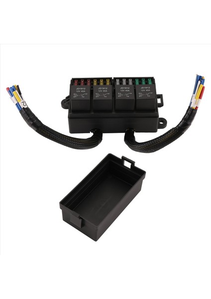 12V Araba Sigorta Röle Kutusu Ön Kablolu Sigorta ve Röle Kutusu 4 Rölesi ile 12 Yollu Atc/ato Sigortası Mühürlü 12V Röle Sigorta Kutusu (Yurt Dışından) modelleri