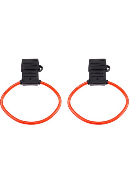 2x 8 Awg Gauge Maxi Blade Sigorta Tutucu Satır Içi Tel 12-24V Volt Su Geçirmez + 40A Sigorta (Yurt Dışından)