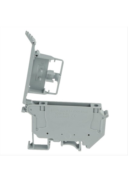 Uk5-Hesi UK5RD LED Dın Rail Sigorta Terminal Taban Terminal Taban Kesik Terminal Blok Vidalı Klipsi (10 Adet Paketi Gri) (Yurt Dışından) modelleri
