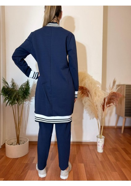 Premium Kalite Taşlı Oversize Tunik Pantolonlu Kadın Ikili Takım Eşofman Takım fırsatları