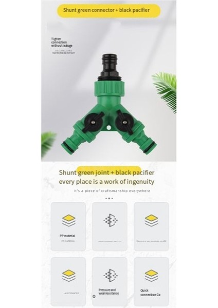 Y Tipi Musluk Konnektörü Anahtarlı Saptırıcı Bahçe Sulama Suyu Dağıtıcısı (Yurt Dışından) modelleri