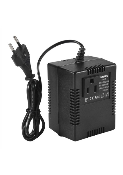 300W Voltaj Dönüştürücü 220V Ila 110V Transformatör Adım Aşağı Aşağı Transformatör Voltaj Dönüştürücü Seyahat Adaptörü Ab Fişi (Yurt Dışından) fiyatları