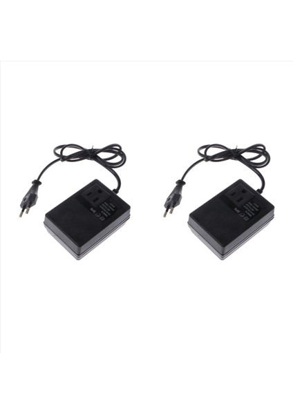 2x 200W Ac 220V Ila 110V Transformatörü Azaltma Seyahat Gücü Eu Fiş Adaptörü (Yurt Dışından)