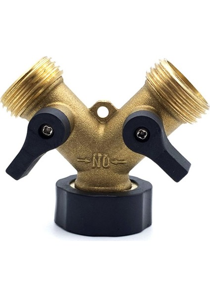 Bahçe Hortum Ayırıcı 2 Yollu Ağır Dereceli Pirinç Konnektör Musluk Ayrıştırıcı Y Splitter 2 Valf ve 7 Ekstra Kauçuk Yıkayıcı Hortum Spigot (Yurt Dışından) indirimleri