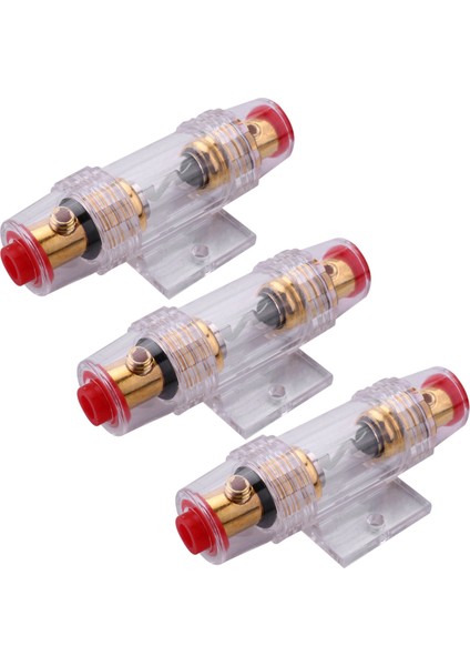 3x Araç Stereo 8 Gauge Agu Destek Sigorta Tutucu ve Sigorta 60 Amp Ses Kablosu (Yurt Dışından)