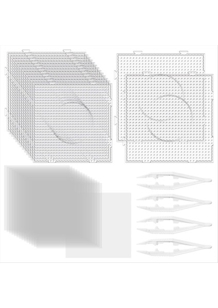 34 Pcs 5mm Sigorta Boncuklar Tahtaları Temiz Sigorta Boncuk Pegboards Pegboard Boncuk Malzemeleri Demir Boncuk Pegboards Projeleri (Yurt Dışından)
