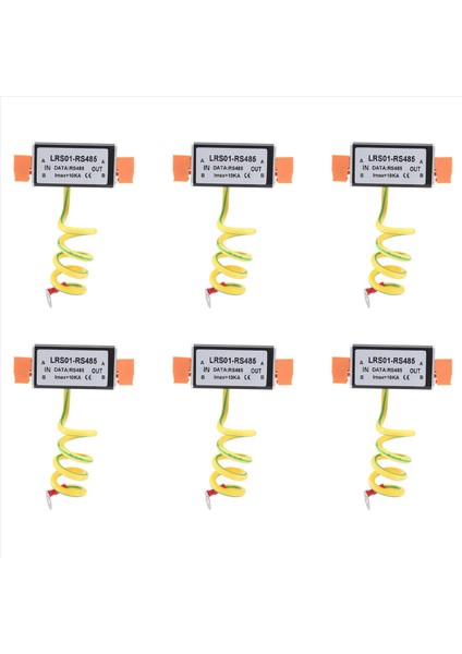 6x RS485 Tarih Sinyal Güç Araştırıcı Anti Dalgalanma Koruyucu Izleme Cctv Kamera Koruma Cihazı Thunder Önleyici (Yurt Dışından)